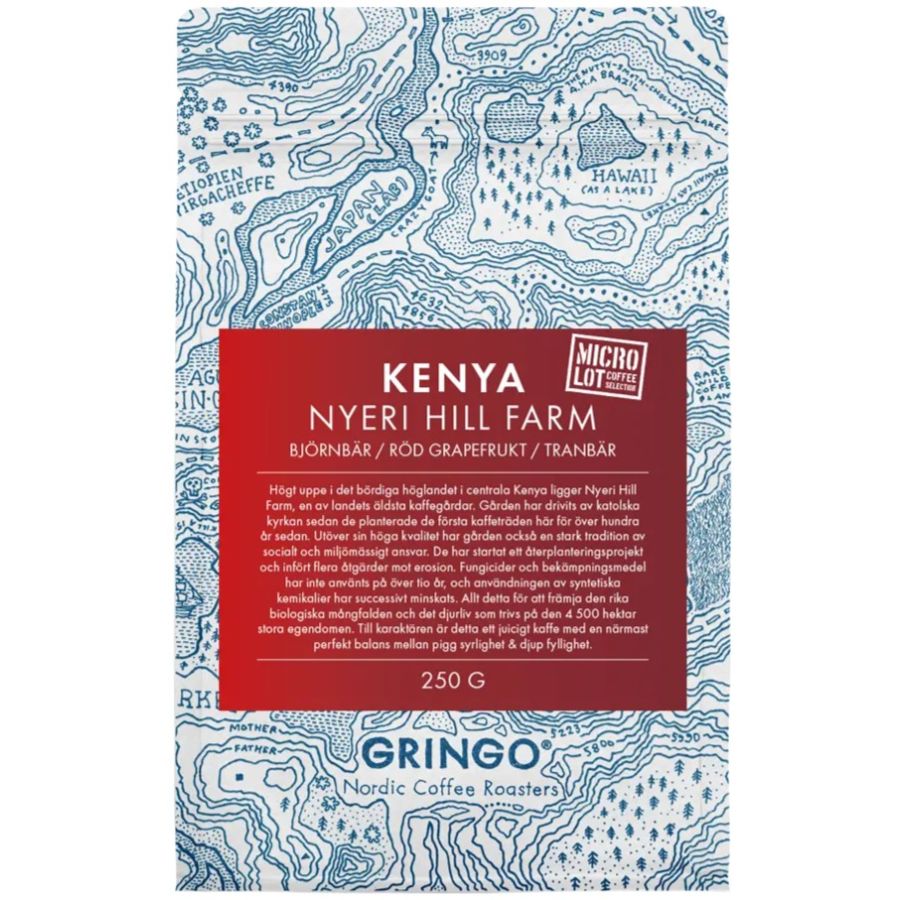 Gringo Nordic Kenya Nyeri Hill Farm 250 g kaffebbönor