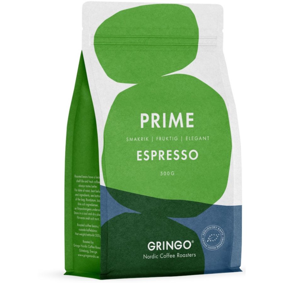 Gringo Nordic Prime Epresso EKO 500 g kaffebönor