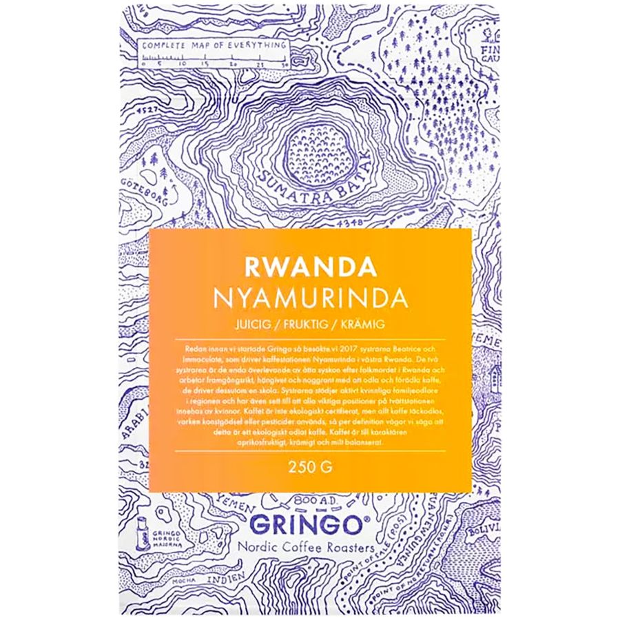Gringo Nordic Rwanda Nyamurinda 250 g kaffebönor