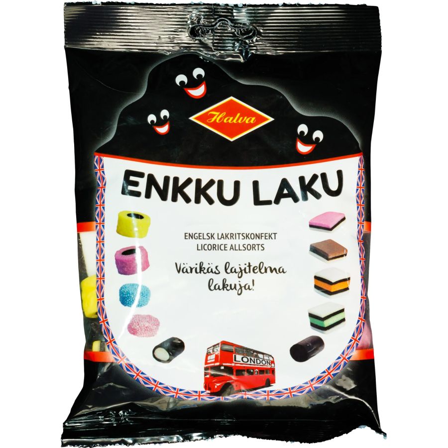Halva Enkku Laku allsorts lakritsblandning 240 g