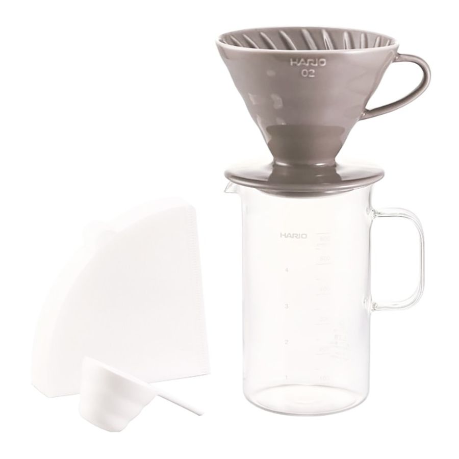 Hario Craft Science Beaker Server & V60-02 Dripper Set