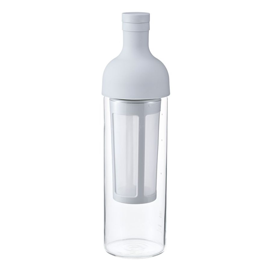 Hario Filter-In Bottle Cold Brew Coffee -kaffeflaska 650 ml, ljusgrå