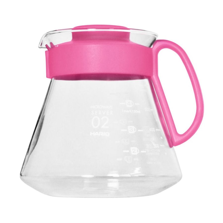 Hario Hario V60 Range Server Candy Edition kaffekanna storlek 02, 600 ml Flamingo Pink