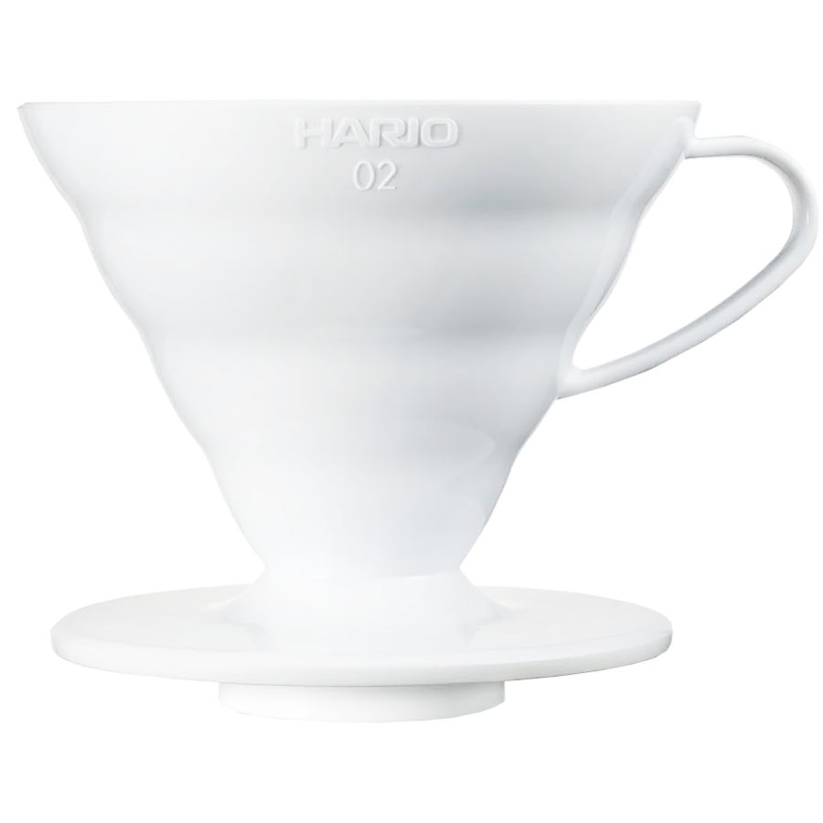 Hario V60 Dripper storlek 02 filterhållare, vit plast