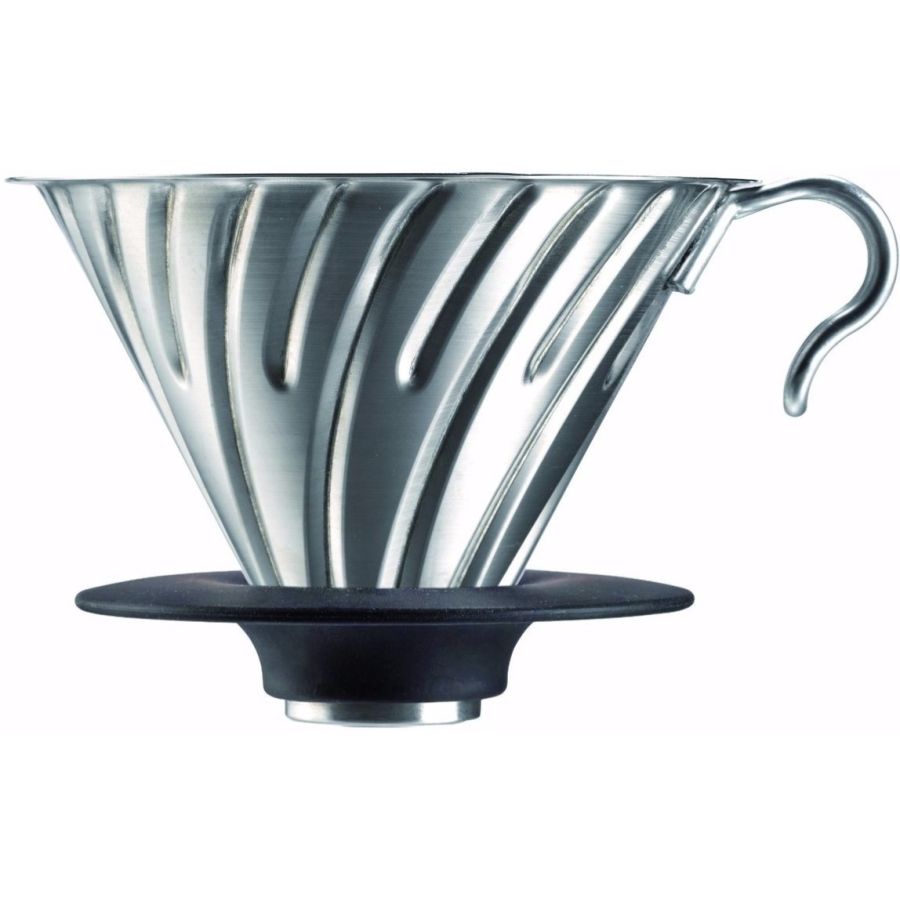 Hario V60 Steel Dripper Size 02 with Silicone Base