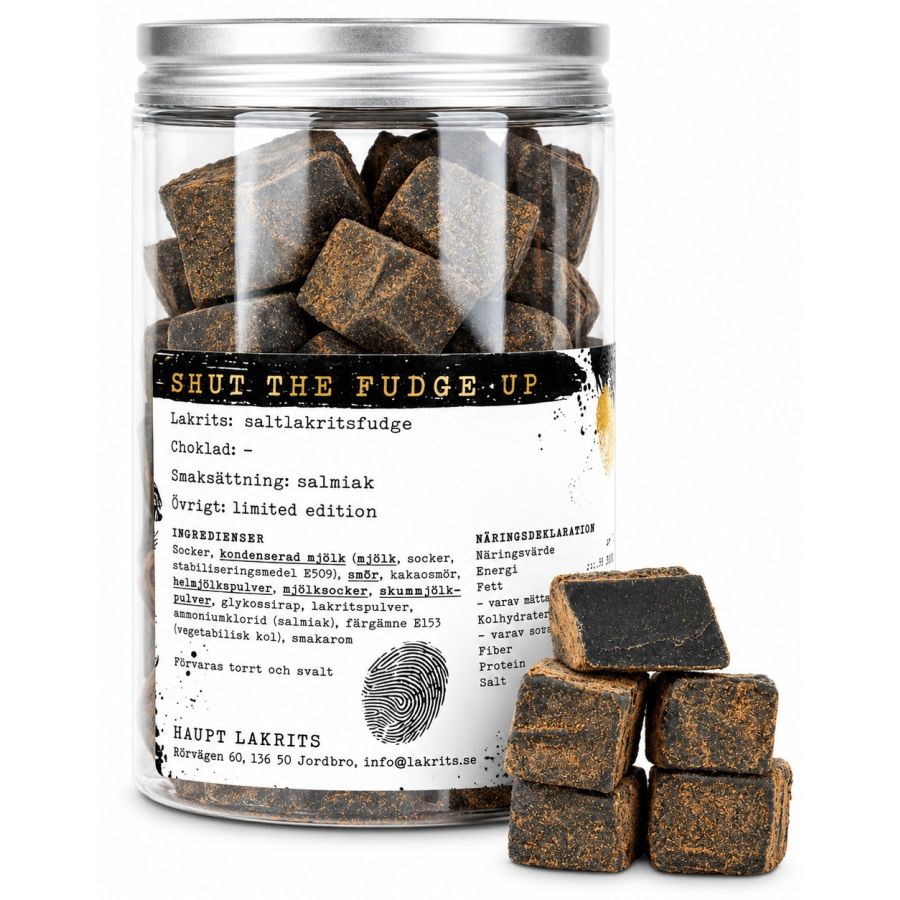 Haupt Lakrits Shut The Fudge Up - lakrits & salmiakfudge 250 g