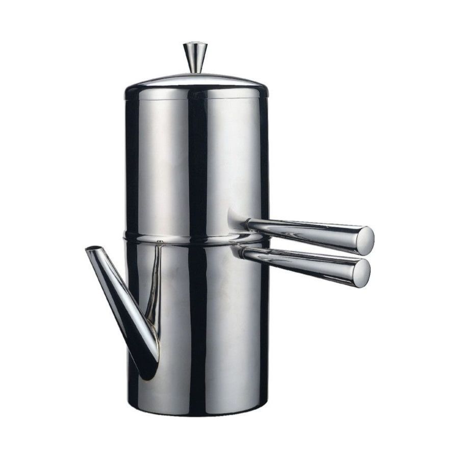 ILSA Caffettiera Neapolitan Cuccumella Steel Coffee Maker, 6 Cups