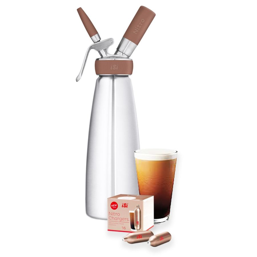 iSi Nitro Coffee Whip 1 l + iSi Nitro Coffee Whip kvävepatroner 16 st.