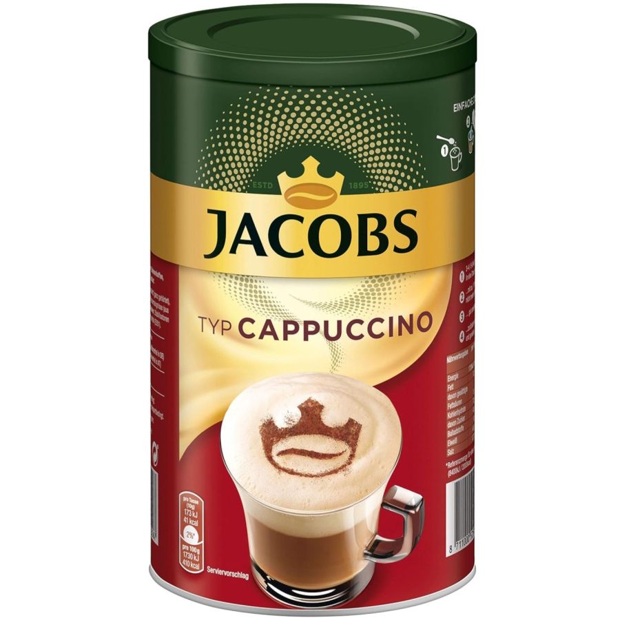 Jacobs Cappuccino snabbkaffe 400 g burk