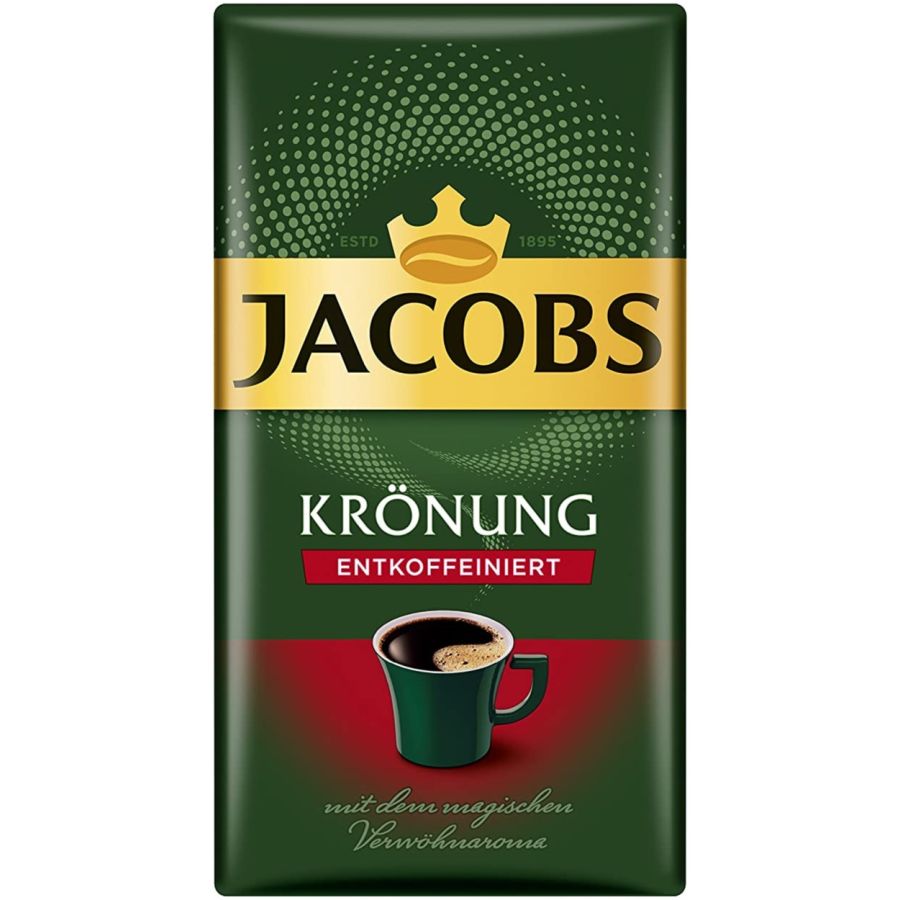 Jacobs Kronung Entkoffeiniert 500 g Roasted Ground Decaf Coffee