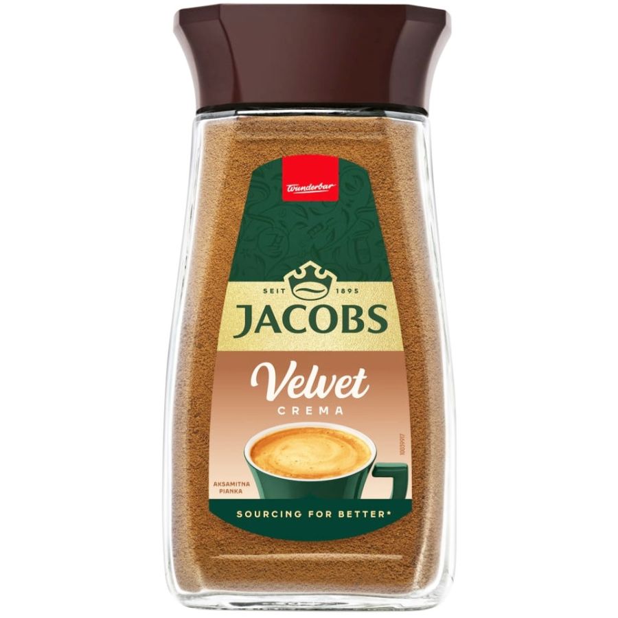 Jacobs Velvet Crema snabbkaffe 200 g glasburk