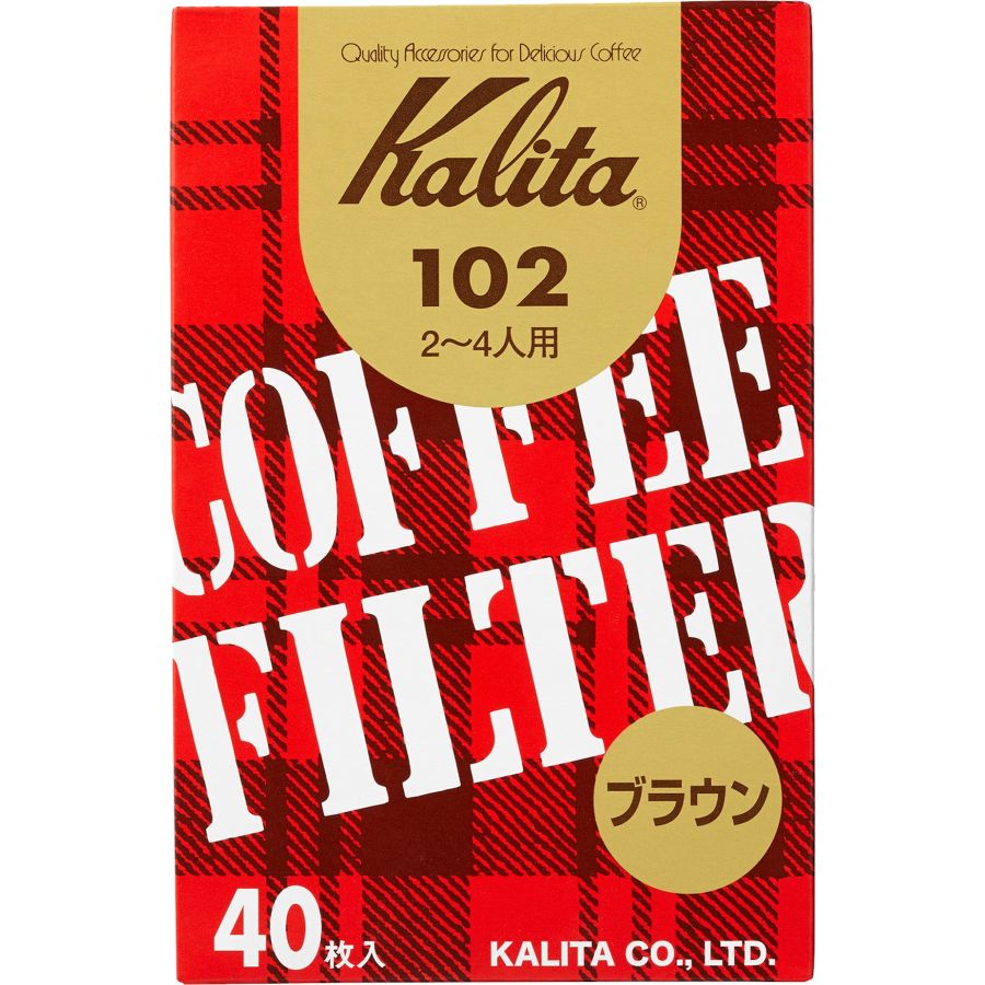 Kalita 102 oblekt kaffefilter, 40 st