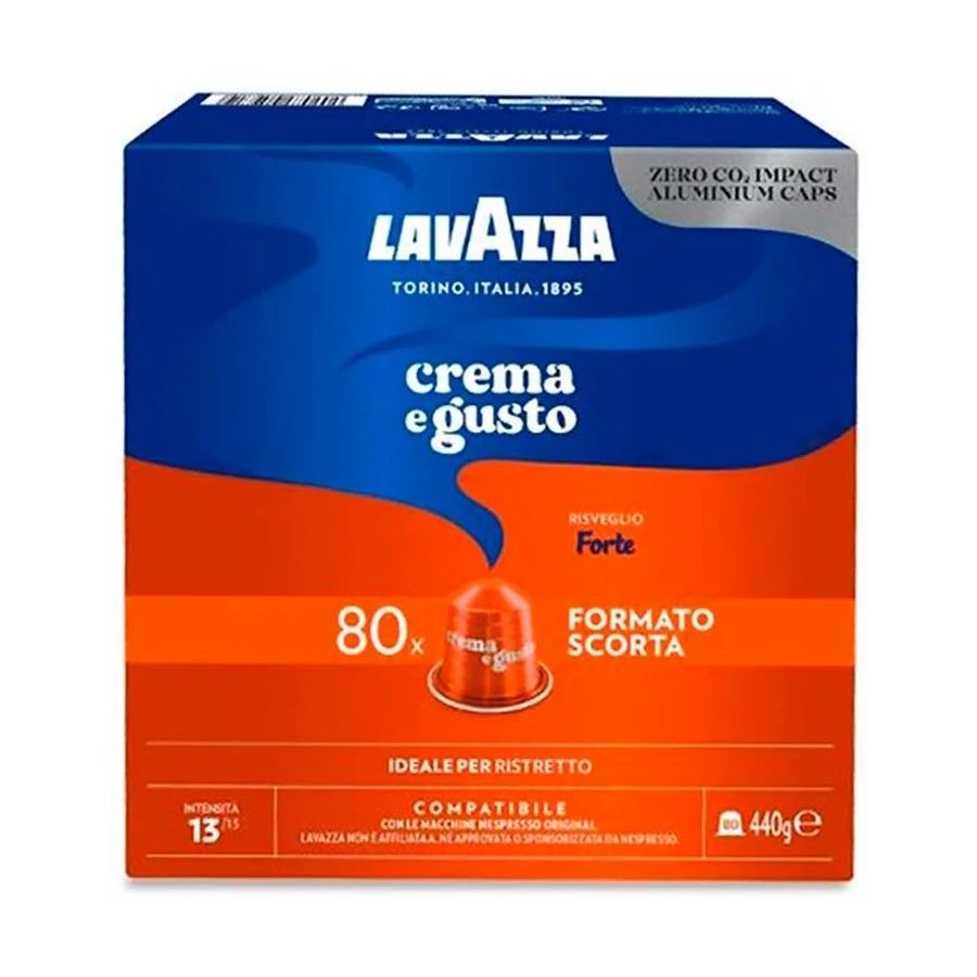 Lavazza Crema e Gusto Forte Nespresso-kompatibel kaffekapsel 80 st.