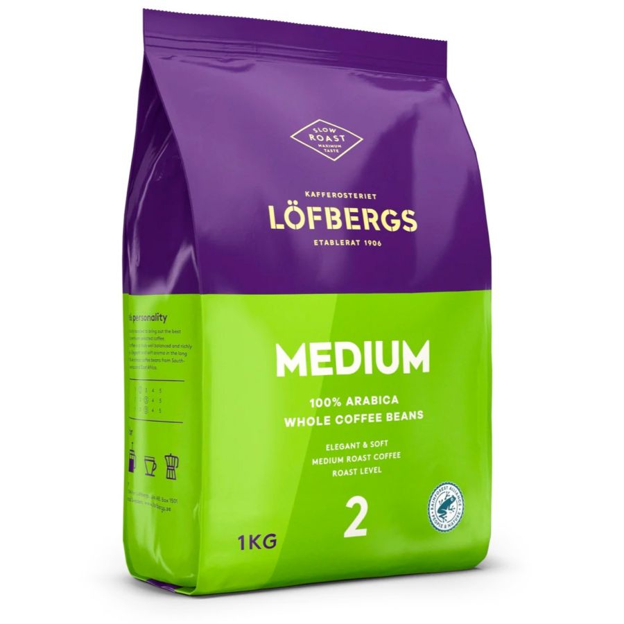 Löfbergs Mellanrost 1 kg kaffebönor