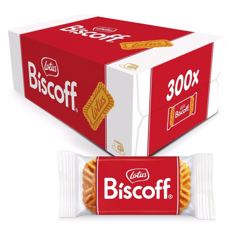 Lotus Lotus Biscoff Original kaffekex enskilt förpackade 300 x 6,3 g