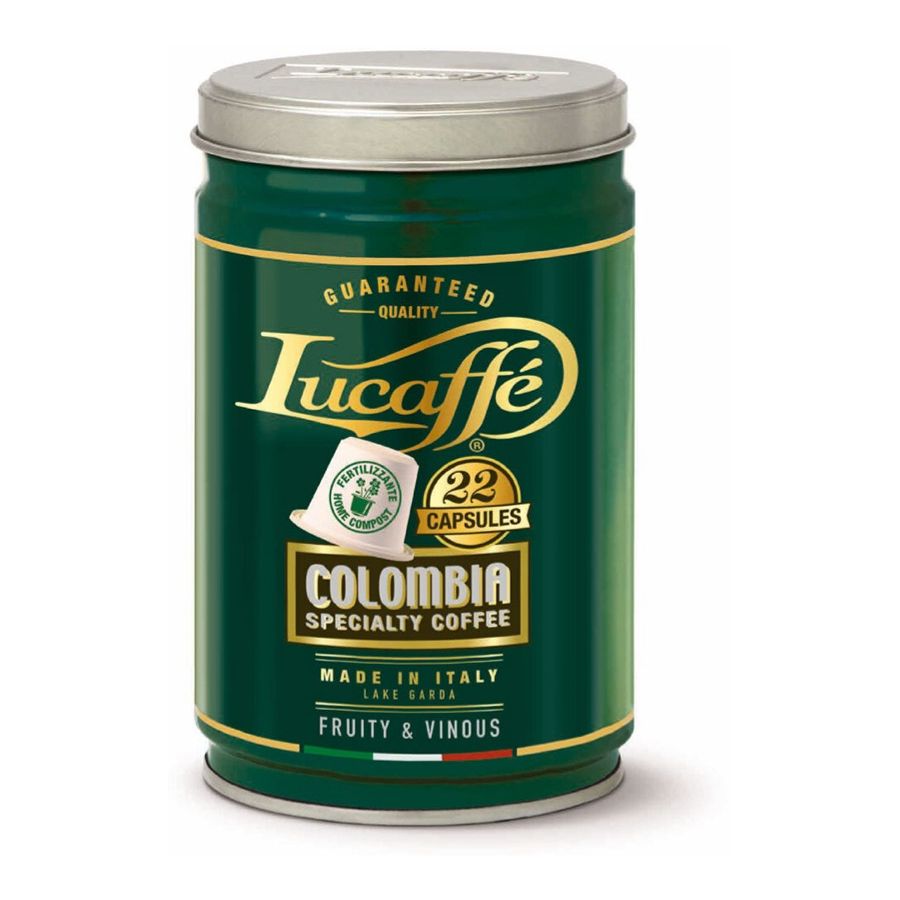 Lucaffé Colombia nedbrytbar Nespresso-kompatibel kaffekapsel 22 st.