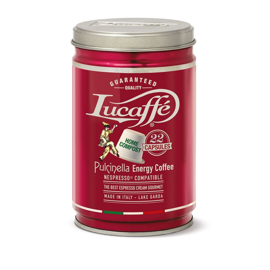 Lucaffé Pulcinella nedbrytbar Nespresso-kompatibel kaffekapsel 22 st.