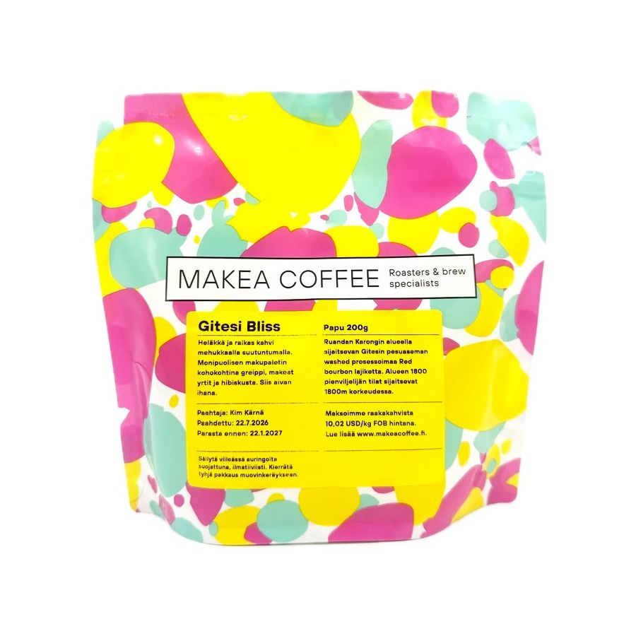 Makea Coffee Gitesi Bliss 200 g kaffebönor