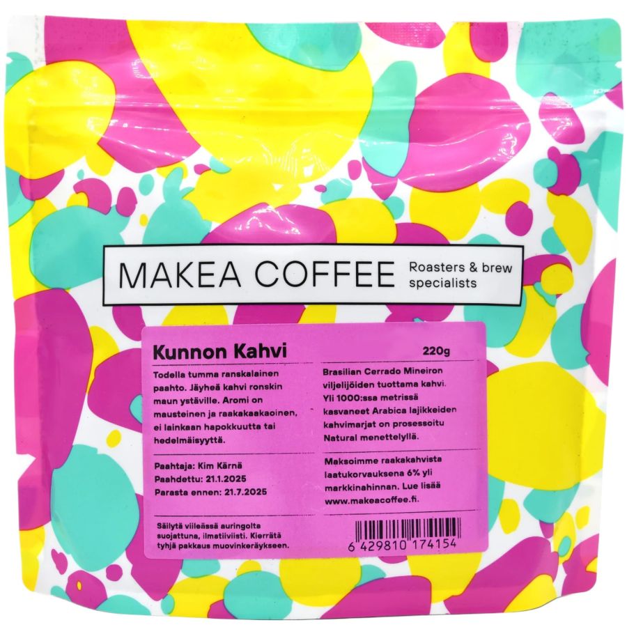 Makea Coffee Kunnon Kahvi 220 g kaffebönor
