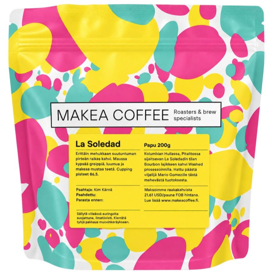 Makea Coffee La Soledad Colombia Bourbon 200 g kaffebönor