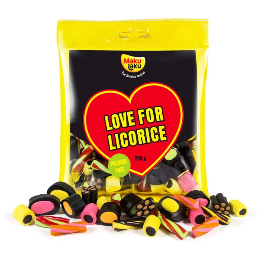 MakuLaku Love For Licorice fylld lakrits 250 g