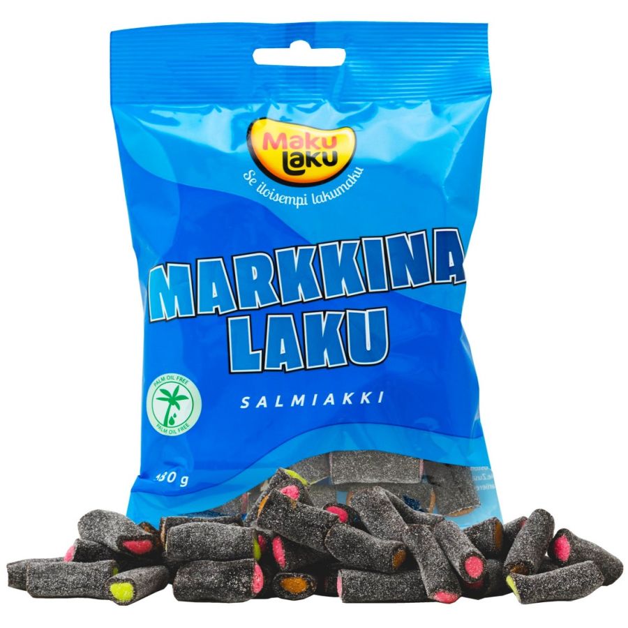MakuLaku Marknadslakrits Salmiak 180 g
