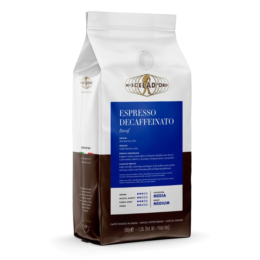 Miscela d'Oro Espresso Decaffeinato Coffee Beans 500 g