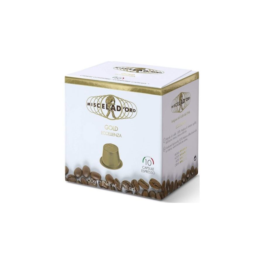 Miscela d'Oro Gold Nespresso-kompatibel kaffekapsel 10 st