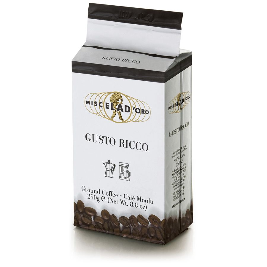 Miscela d'Oro Gusto Ricco 250 g malet kaffe