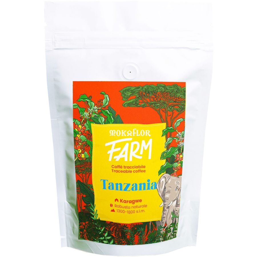 Mokaflor FARM Tanzania Karagwe 100 % Robusta 250 g kaffebönor