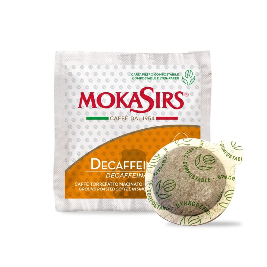 MokaSirs Decaffeinato koffeinfria E.S.E.-espressopods 50 st
