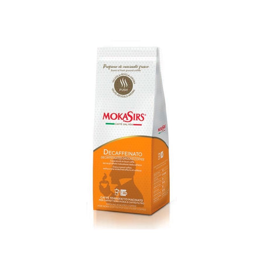 MokaSirs Decaffeinato koffeinfritt 180 g malet kaffe