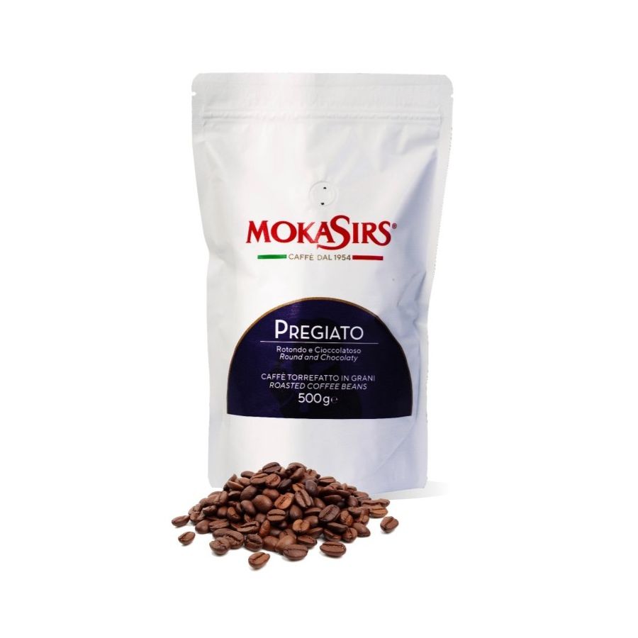 Mokasirs Pregiato 500 g coffee beans
