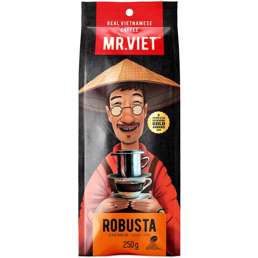 Mr. Viet Robusta 250 g malet kaffe