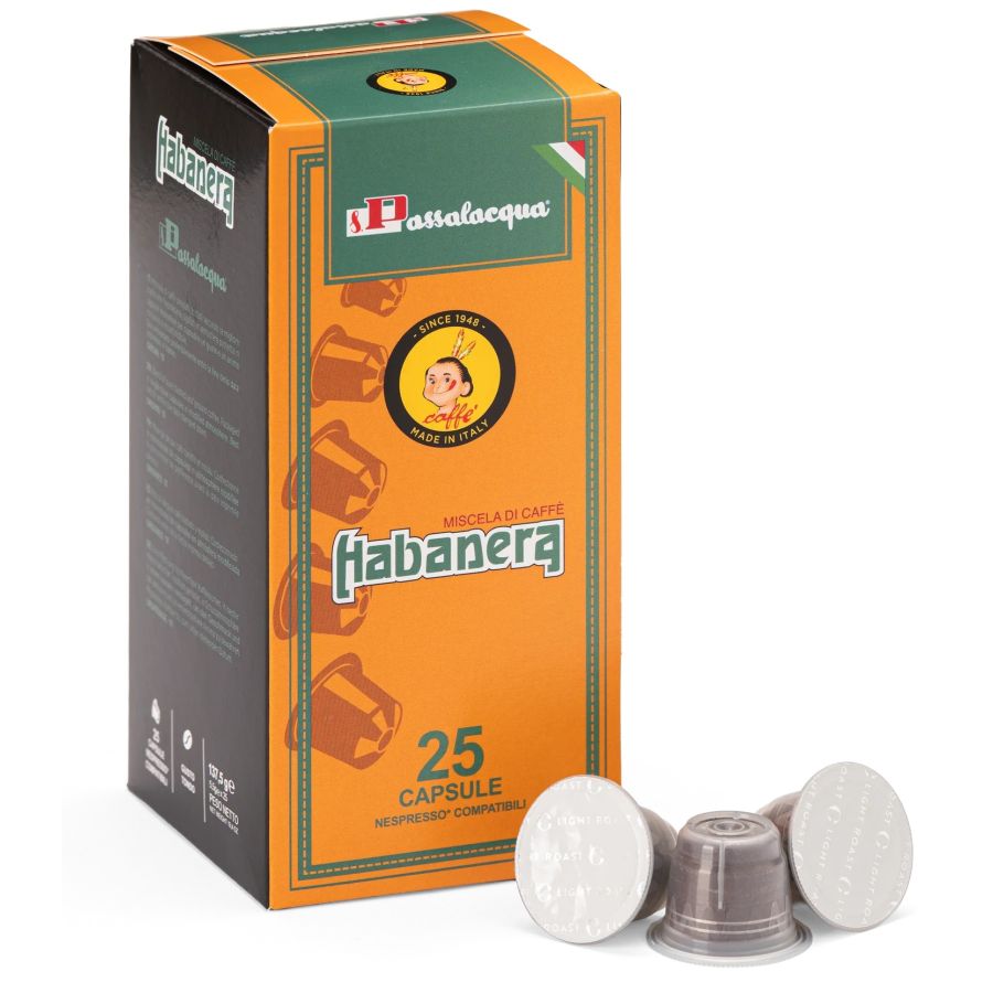 Passalacqua Habanera Nespresso-kompatibla kaffekapslar 25 st.
