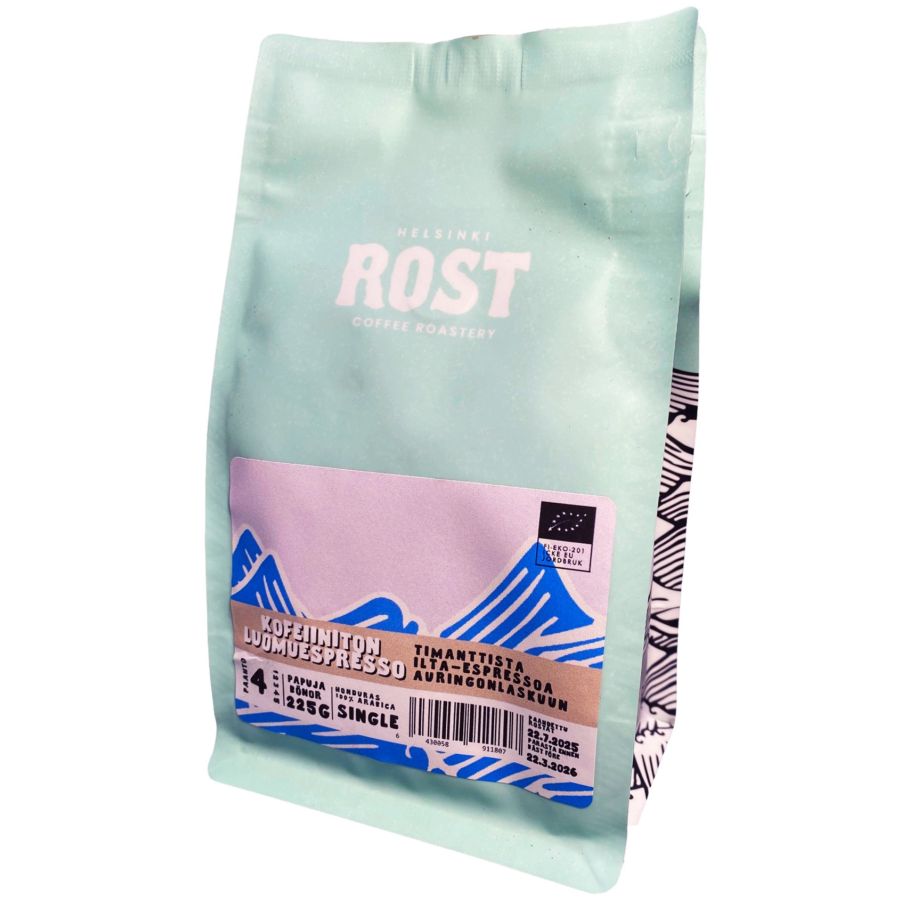 ROST koffeinfri ekologisk espresso 225 g kaffebönor