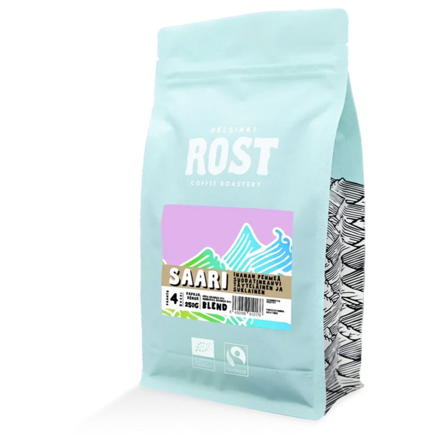 ROST Saari mörkrostat bryggkaffe 250 g kaffebönor