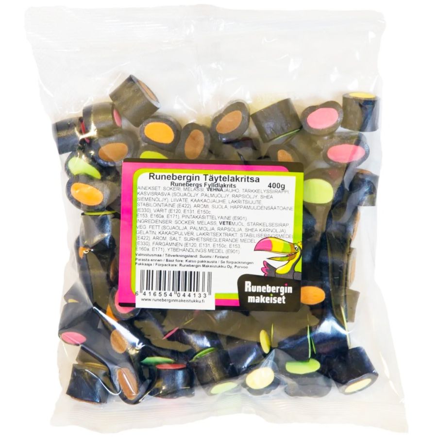 Runebergs fylldlakritsmix 400 g