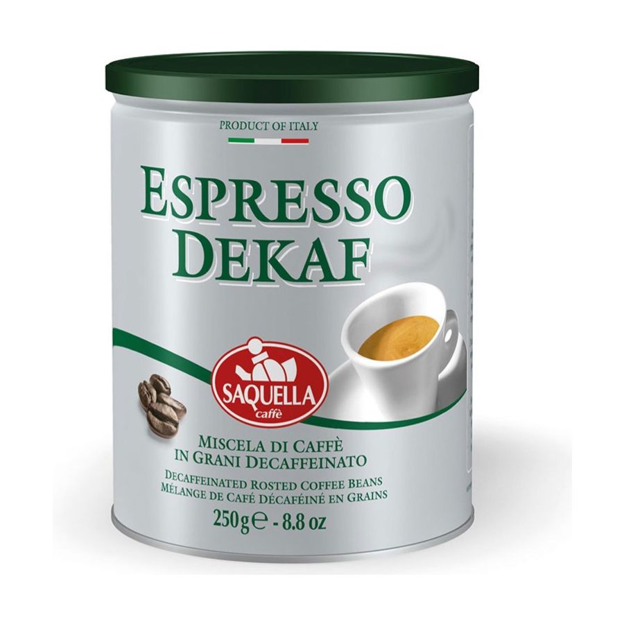 Saquella Espresso Dekaf koffeinfritt 250 g kaffebönor