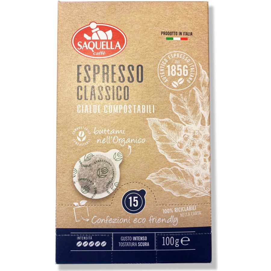 Saquella Saquella Espresso Classico kaffepods 15 st