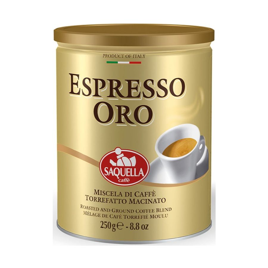 Saquella Espresso Oro 250 g malet kaffe