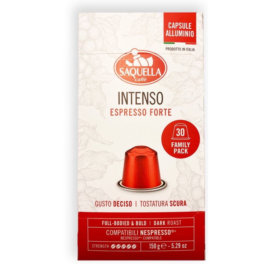Saquella Saquella NEW Intenso Nespresso-kompatibel kaffekapsel 30 st