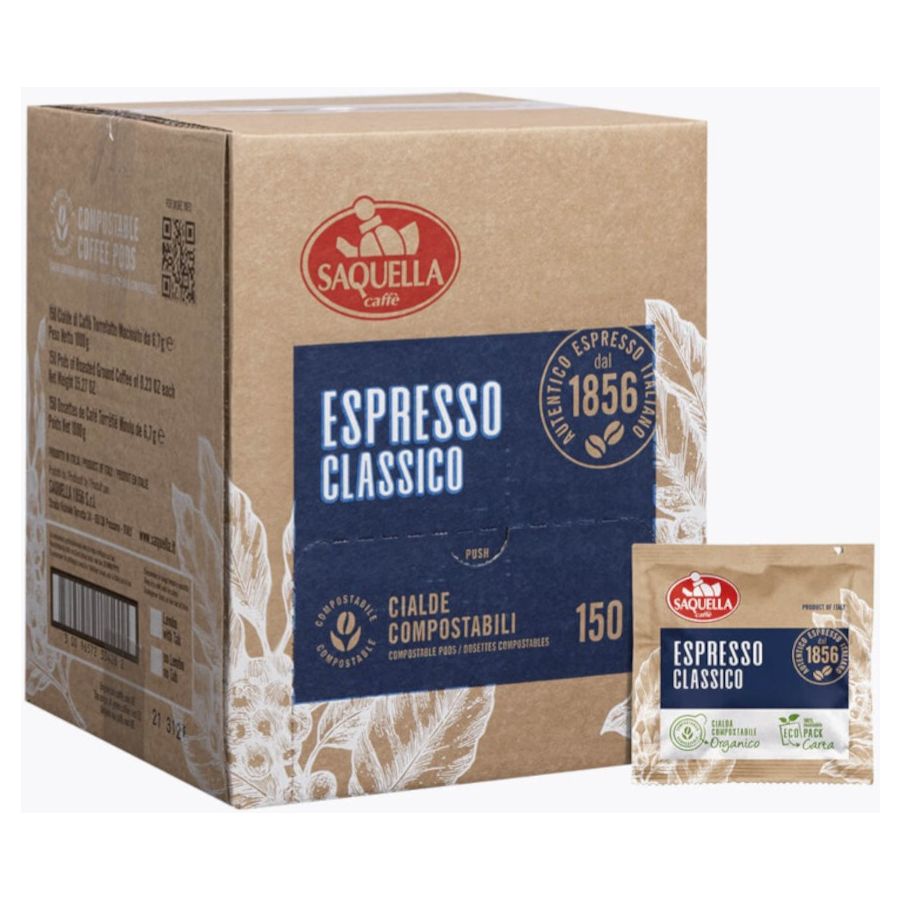 Saquella Espresso Classico espresso pods 150 st