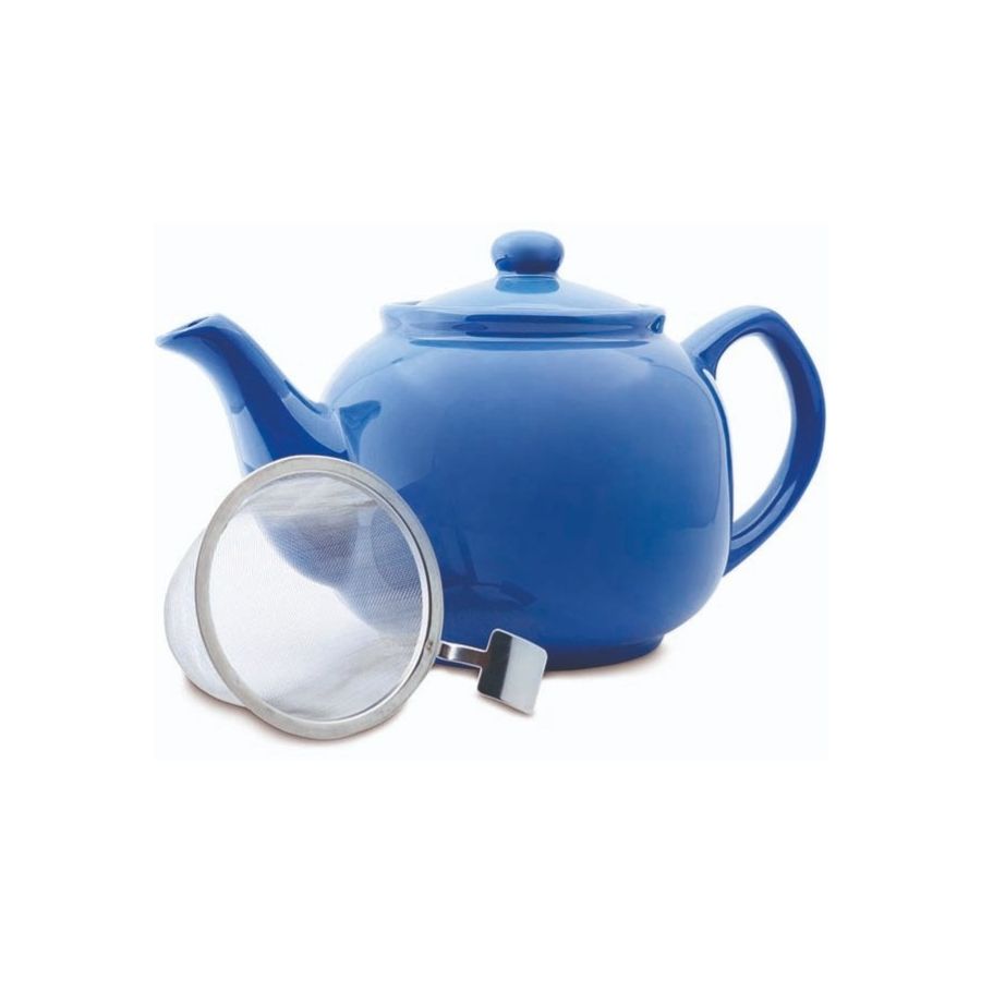 Shamila Ceramic Teapot with Strainer 1,2 l, Blue