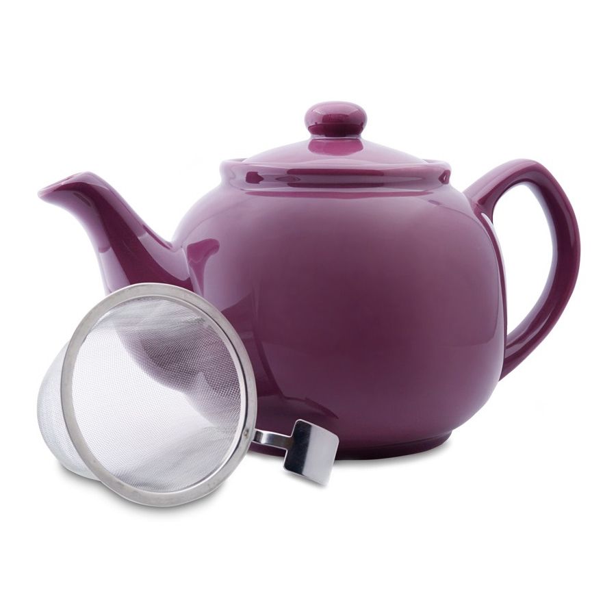 Shamila tekanna i porslin med tesil 1,2 l, violett