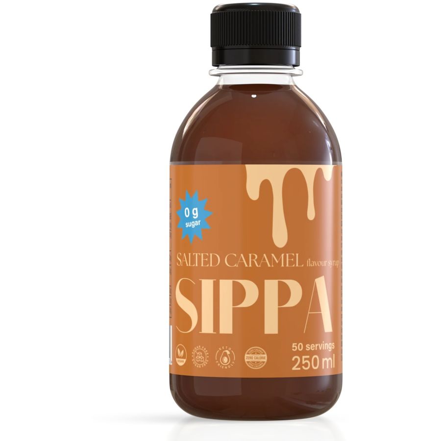 Sippa Salted Caramel sockerfri syrup 250 ml