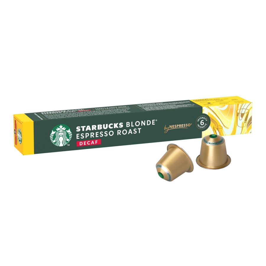 Starbucks Blonde Espresso Decaf koffeinfria Nespresso-kompatibla kaffekapslar 10 st.