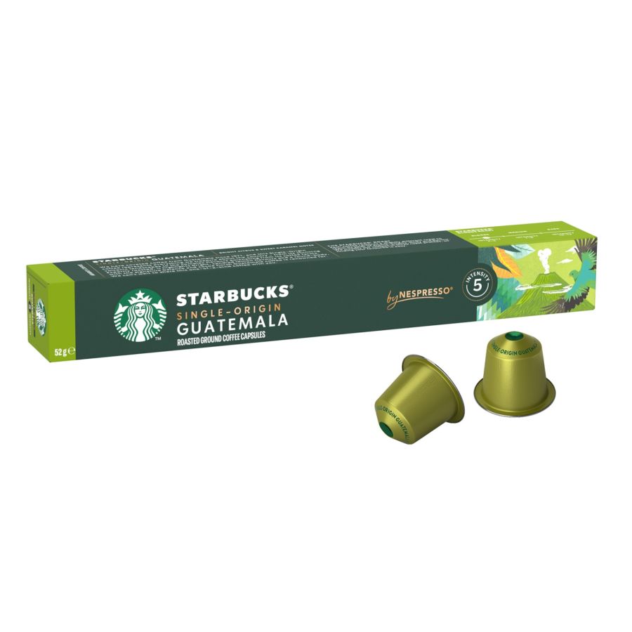 Starbucks Single Origin Guatemala Nespresso-Compatible Coffee Capsules 10 pcs