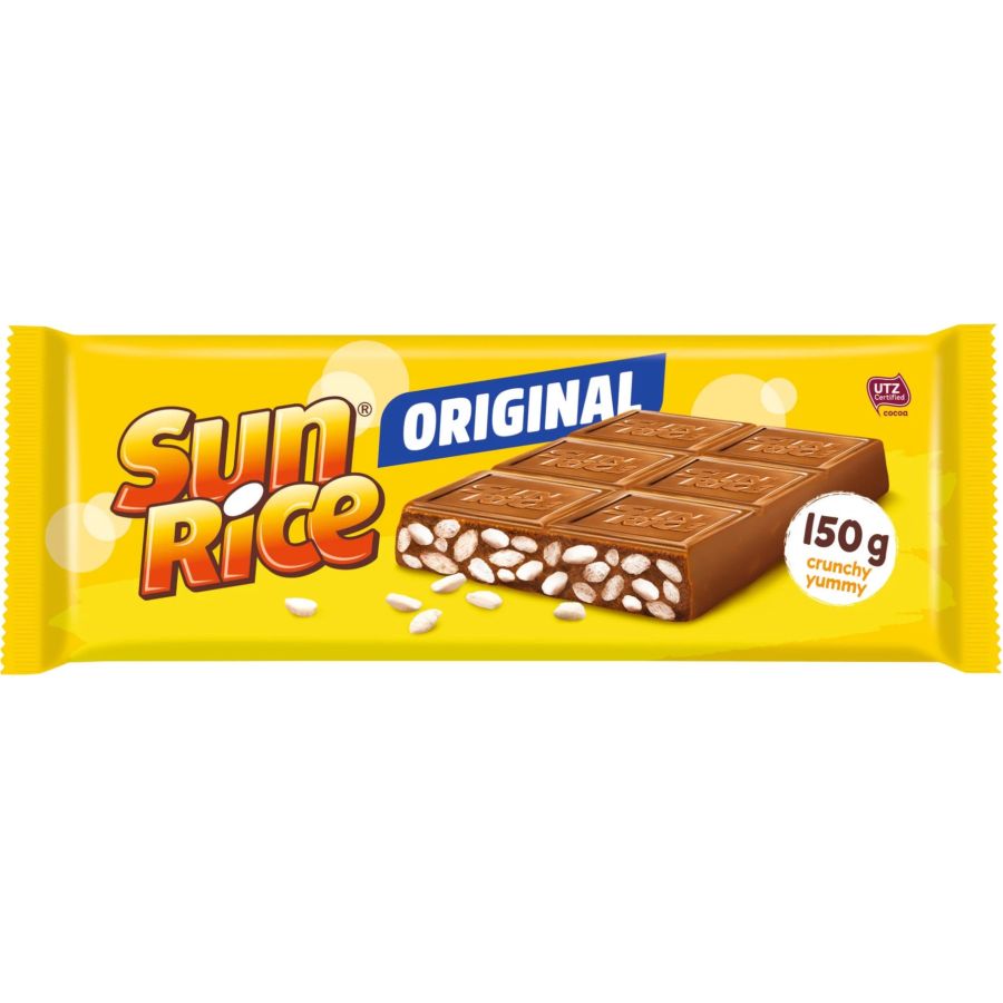 Sun Rice Milk Chocolate With Puffed Rice 150 g