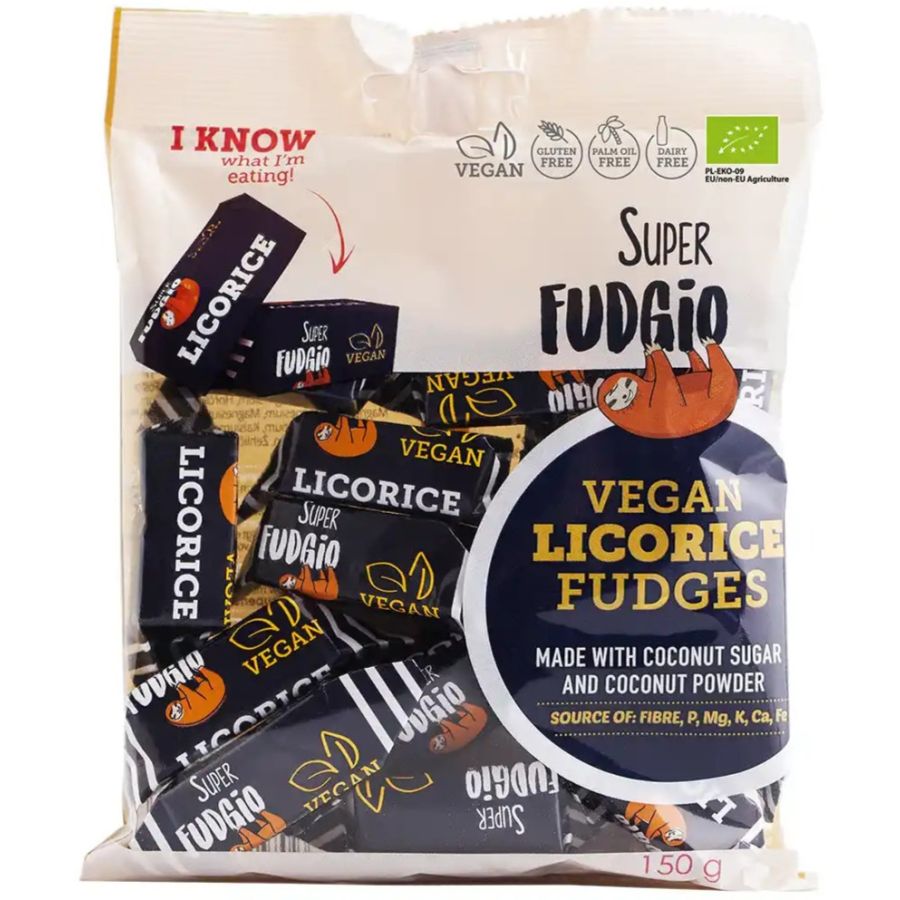 Super Fudgio vegansk lakritsfudge 150 g